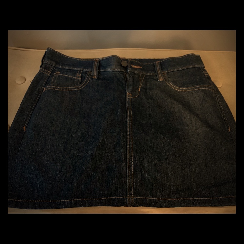 Denim mini skirt
